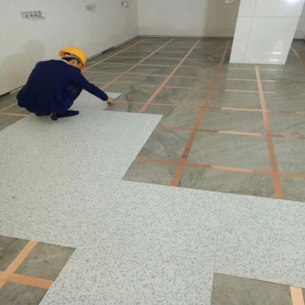 Installation of Anti Static esd conductive floor tiles